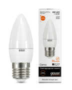 Лампа Gauss LED Elementary Candle 6W E27 3000K 33216