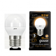 Лампа Gauss LED Globe E27 9.5W 3000K 105102110