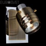 Спот Eurosvet Leonardo 23463/1 хром/античная бронза