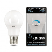Лампа Gauss LED A60-dim E27 11W 4100К 102502211-D
