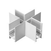Соединитель для низковольтного шинопровода X-образный, белый Novotech Shino Flum 135171