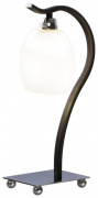 269-104-01 Настольная лампа, SvetResurs, chrome dark wengue, E14 1*40W