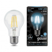 Лампа Gauss LED Filament A60 E27 10W 4100К 102802210