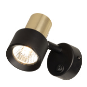 Спот поворотный с выключателем Citilux SAT Чёрный+Золото CL505611