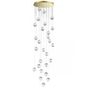 Подвесная люстра каскадная Odeon Light Crystal 5008/120L