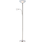 Торшер Globo 58931LED, матовый никель, E27LED+E14LED, 1+1x4+3W