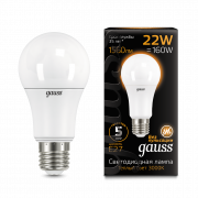 Лампа Gauss LED A70 22W E27 3000K 102502122
