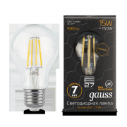 Лампа Gauss LED Filament Graphene A60 E27 15W 2700К 102802115