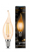 Лампа Gauss LED Filament Candle tailed E14 5W 2700K Golden 104801005