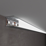 Накладной алюминиевый профиль для двухрядной LED ленты (под ленту до 12,4mm) LL-2-ALP016 Elektrostan