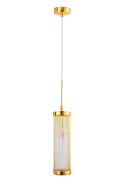 Подвесной светильник Crystal Lux TADEO SP1 D100 GOLD/TRANSPARENTE