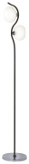 269-105-02 Торшер, SvetResurs, chrome dark wengue, E14 2*40W