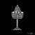 Настольная лампа Bohemia Ivele Crystal 1911 19111L6/H/20IV Ni