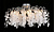 Потолочный светильник Crystal Lux TENERIFE PL8 SILVER