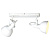 Спот Arte Lamp Martin A5213AP-2WG
