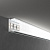 Накладной алюминивый профиль для трехрядной LED ленты (под ленту до 18,5mm) LL-2-ALP018 Elektrostand