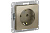 Розетка 1-я с заземлением шампань Systeme Electric ATLAS DESIGN ATN000543