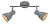 Спот Arte Lamp A1677PL-2GY