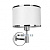 Настенный светильник Arte Lamp Furore A3990AP-1CC